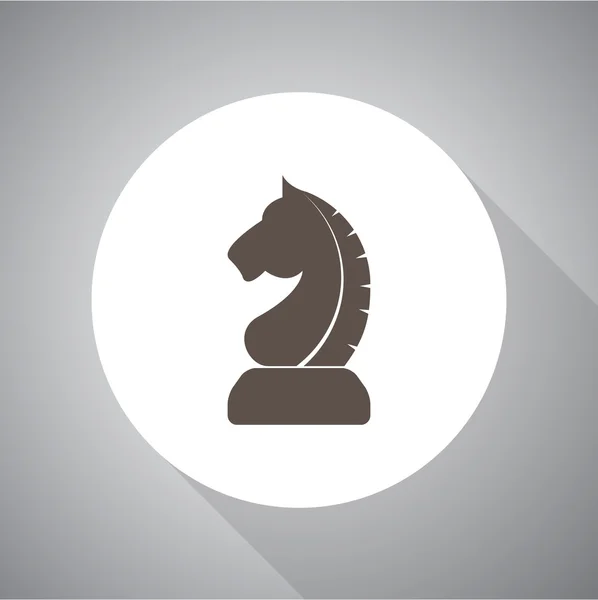 Vector signo cavalo de xadrez. Ícone — Vetor de Stock