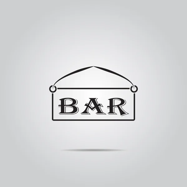 Plaat bar vector pictogram — Stockvector