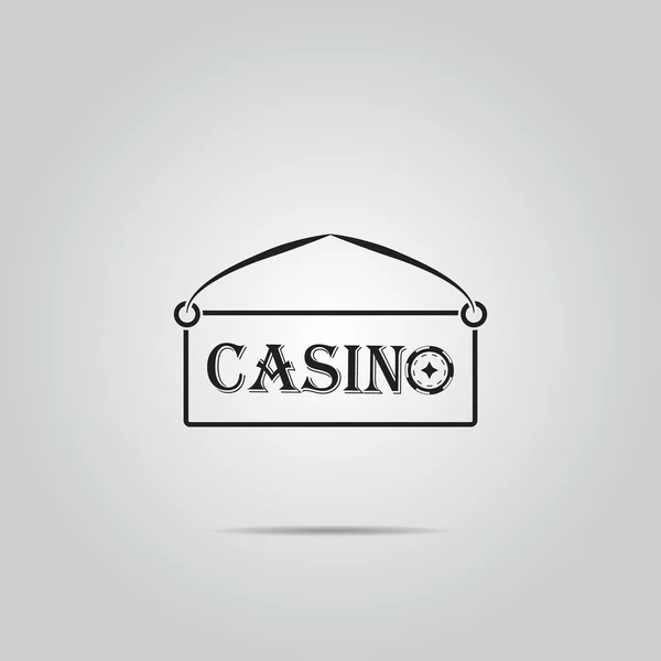 Casino deska vektorové ikony — Stockový vektor