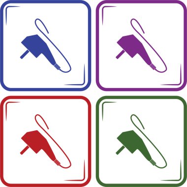 elektrik dolgu vektörü simgesi