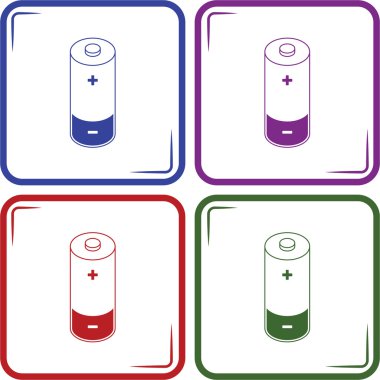 Pil basit vektör simgesi