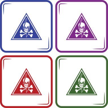 tehlike yüksek gerilim vektör simgesi