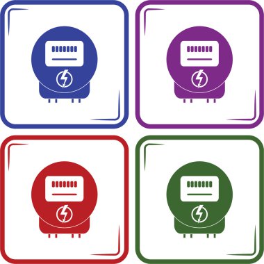 Elektrik güç sayaç simgesi