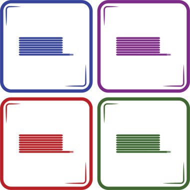 bobin kablo vektör simgesi