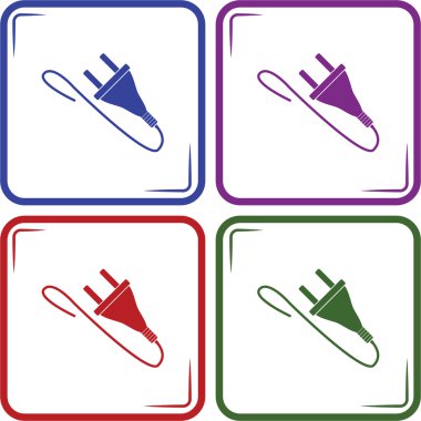 elektrik dolgu vektörü simgesi