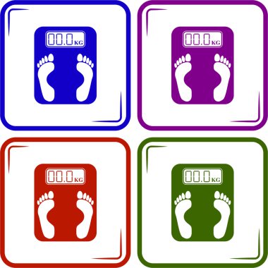 Elektronik tartı makine simgesi