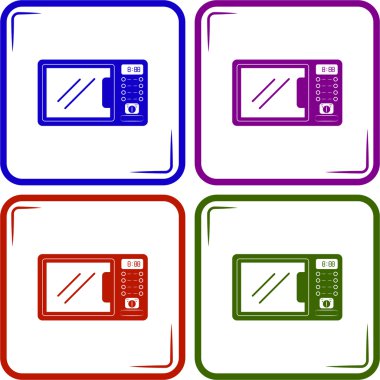 Mikrodalga simge vektör