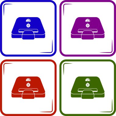 Sandviç makinesi düz simgesi