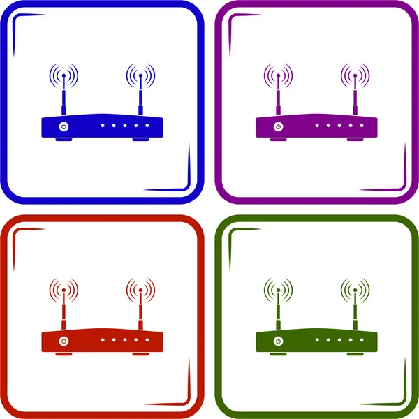 Router-Vektorsymbol — Stockvektor