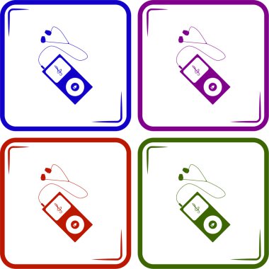 Taşınabilir müzik aygıtı simgesi