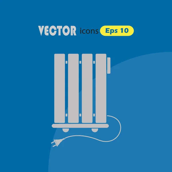 Icono del vector del calentador — Archivo Imágenes Vectoriales