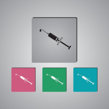 web ve mobil için tıbbi vektör simge. Düz stil