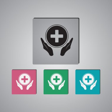 Tıbbi bakım vektör simgesi