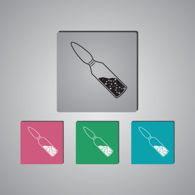 web ve mobil için tıbbi vektör simge. Düz stil