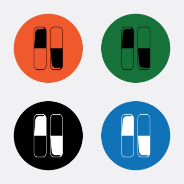 web ve mobil için tıbbi vektör simge. Düz stil