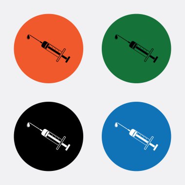 web ve mobil için tıbbi vektör simge. Düz stil