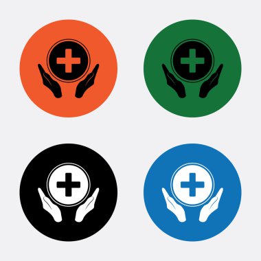Tıbbi bakım vektör simgesi