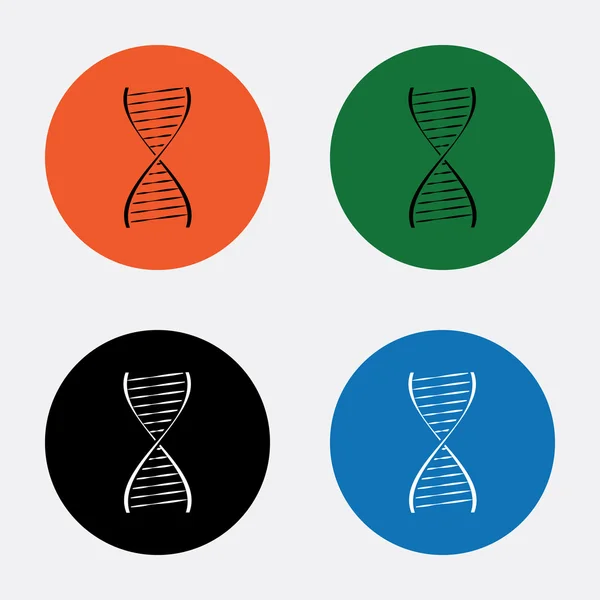 Dna ikony wektorowe — Wektor stockowy