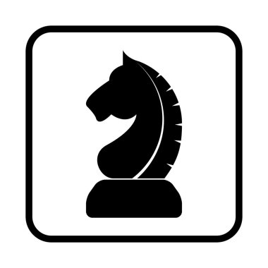 Vektör işareti at satranç. Simge