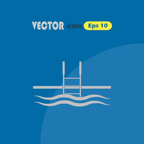 Medence vektor ikon — Stock Vector
