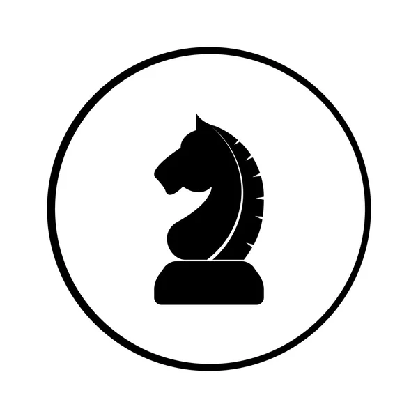 Vektor-Zeichen Pferd des Schachs. Symbol — Stockvektor