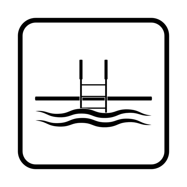 Icona vettoriale piscina — Vettoriale Stock