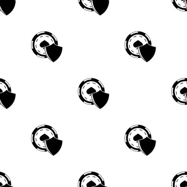 Casino kalkan vektör simgesi