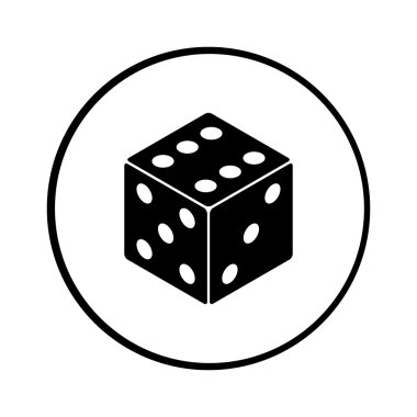 web ve mobil için zar vektör simge