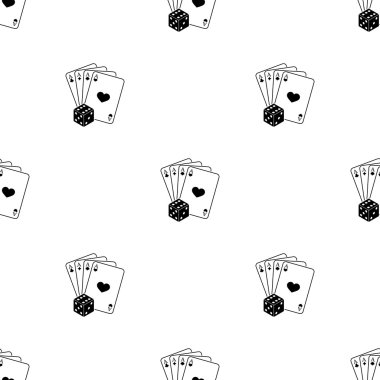 iskambil zar ile simge vektör