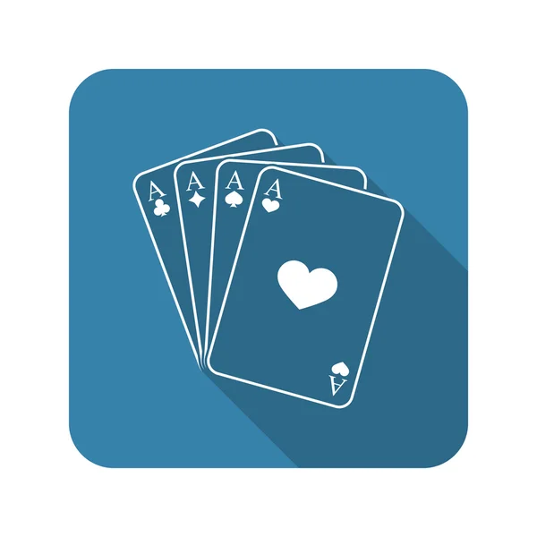 Jouer cartes icône vectorielle — Image vectorielle