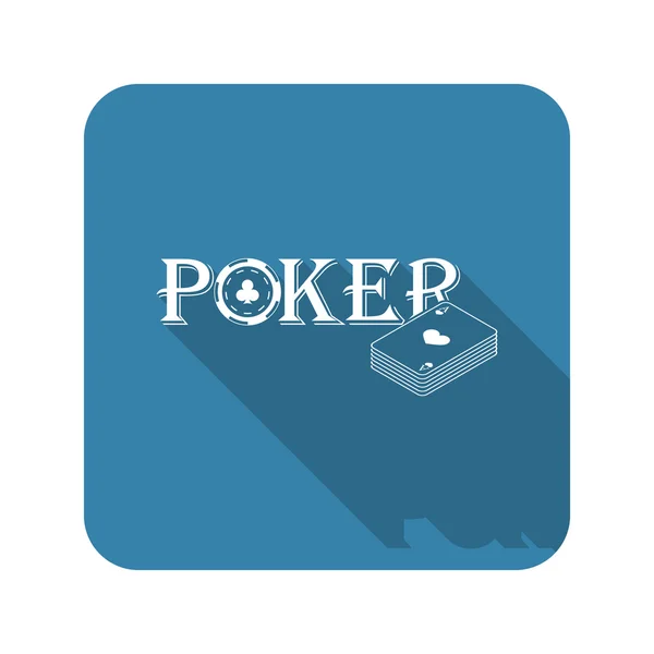 Kasino, Poker vektorové ikony — Stockový vektor