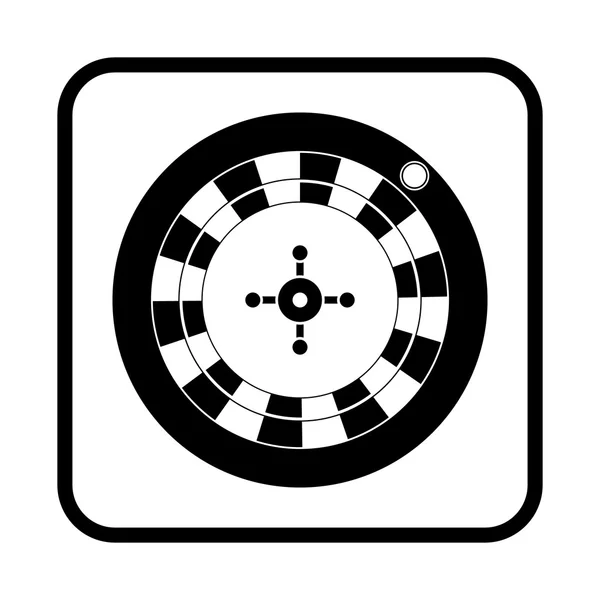 Vector casino ruleta icono — Vector de stock