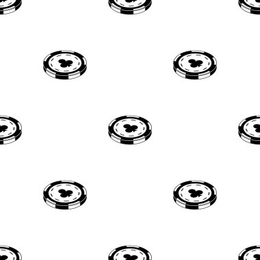 Casino çip vektör simgesi