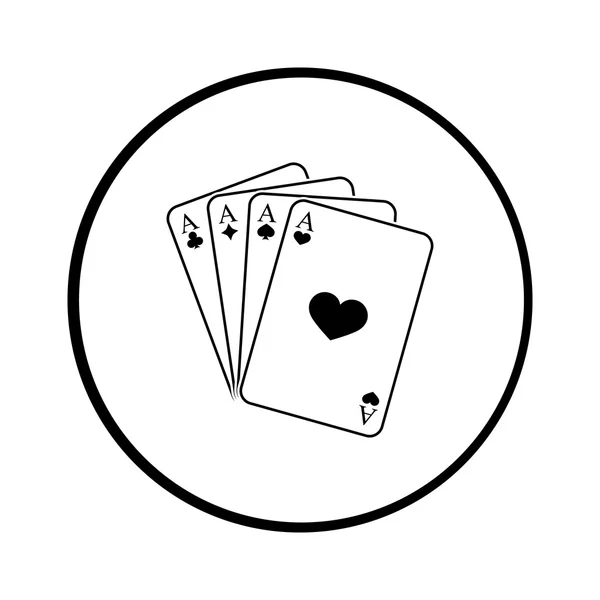 Icona vettoriale delle carte da gioco — Vettoriale Stock