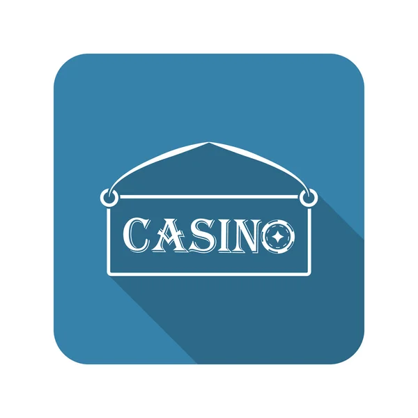 Placa de Casino vector icono — Archivo Imágenes Vectoriales