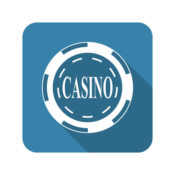 Symbol für Casino Chip Vektor — Stockvektor