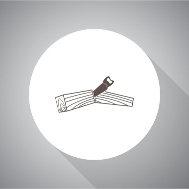 web ve mobil için kereste vektör simge