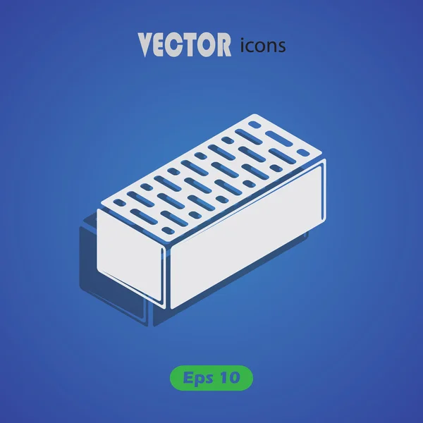 Icono de vector de ladrillo para web y móvil — Vector de stock