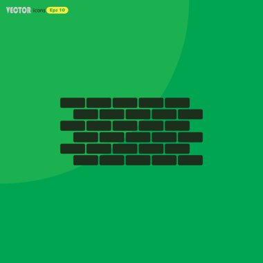 tuğla duvar vektör simgesi