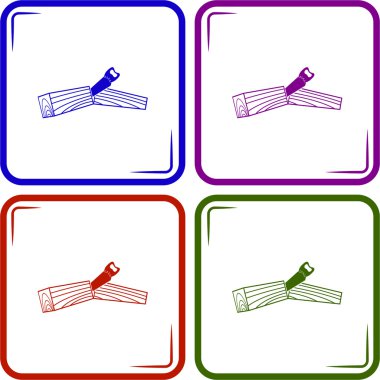 web ve mobil için kereste vektör simge