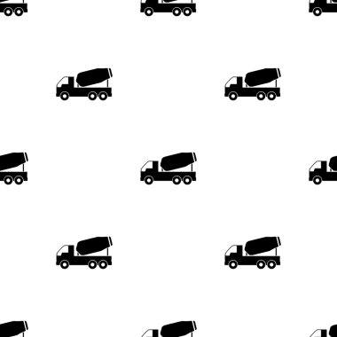 Beton Mikser simge vektör düğme logo sembol kavramı.