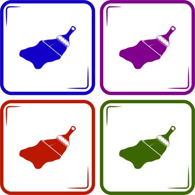 Web ve mobil için fırça vektör simge