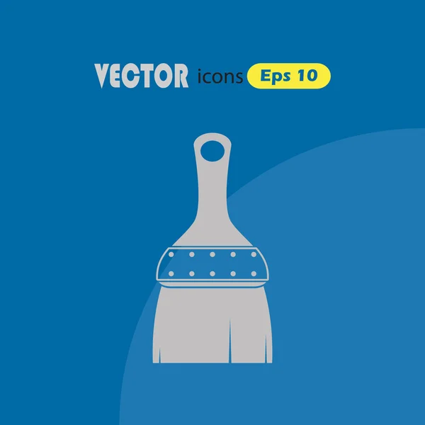 Icono de vector de cepillo para web y móvil — Archivo Imágenes Vectoriales