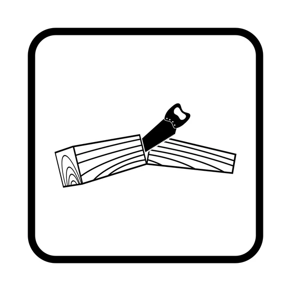 Icono de vector de madera para web y móvil — Vector de stock