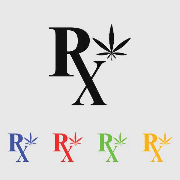 Tıbbi marihuana vektör simgesi