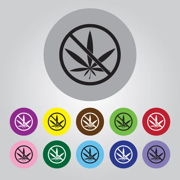 Esrar yasağı vektör simge yok