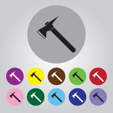 vektör siluet Yangın baltası