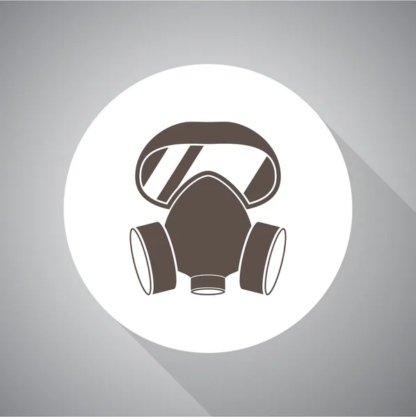 Icona vettoriale del respiratore per web e mobile — Vettoriale Stock