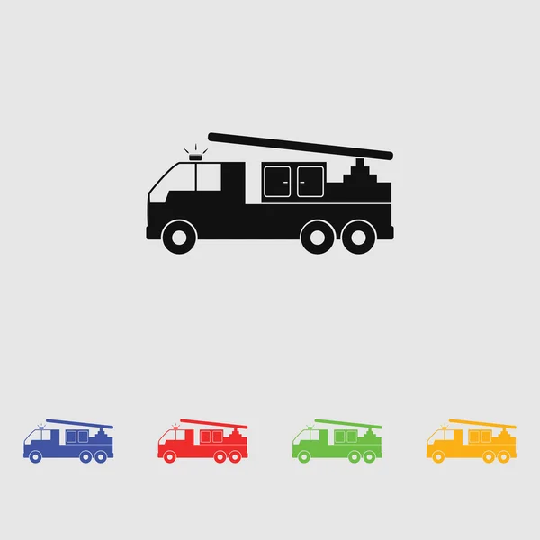 Fire engine vector icon — Stock Vector