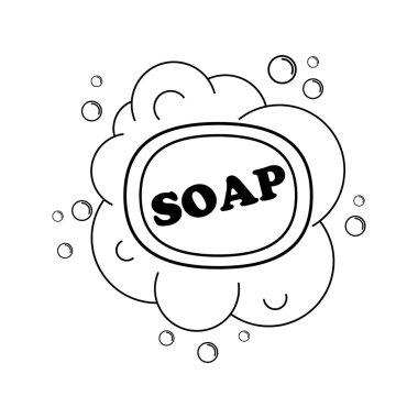 Sabun vektör simgesi. Düz stil. Simge